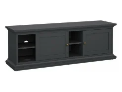 Móvel TV Dthura, Aparador de sala, Armário baixo para TV, Base de parede equipada, 149x42 h51 cm, Cinza