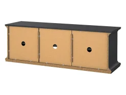 Móvel TV Dthura, Aparador de sala, Armário baixo para TV, Base de parede equipada, 149x42 h51 cm, Cinza