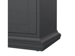 Móvel TV Dthura, Aparador de sala, Armário baixo para TV, Base de parede equipada, 149x42 h51 cm, Cinza