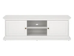 Móvel TV Dthura, Aparador sala, Armário baixo para TV, Base de parede equipada, 149x42 h51 cm, Branco