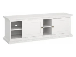 Móvel TV Dthura, Aparador sala, Armário baixo para TV, Base de parede equipada, 149x42 h51 cm, Branco