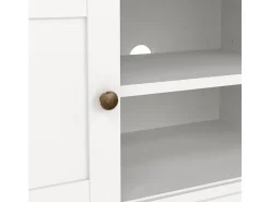 Móvel TV Dthura, Aparador sala, Armário baixo para TV, Base de parede equipada, 149x42 h51 cm, Branco