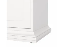 Móvel TV Dthura, Aparador sala, Armário baixo para TV, Base de parede equipada, 149x42 h51 cm, Branco