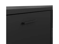 Móvel TV Dtinagli, Aparador sala, Armário baixo para TV, Base de parede equipada, 177x40 h38 cm, Preto