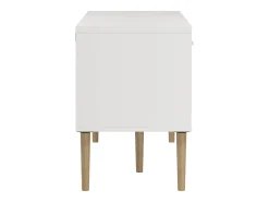 Móvel TV Dtisc, Aparador sala, Armário baixo para TV, Base de parede equipada, 177x40 h57 cm, Branco