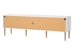 Móvel TV Dtisc, Aparador sala, Armário baixo para TV, Base de parede equipada, 177x40 h57 cm, Branco