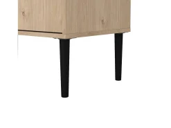 Móvel TV Dtoc, Aparador sala, Armário baixo para TV, Base de parede equipada, 147x40 h57 cm, Carvalho