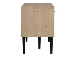 Móvel TV Dtoc, Aparador sala, Armário baixo para TV, Base de parede equipada, 147x40 h57 cm, Carvalho