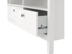 Móvel TV Dtofan, Aparador de sala, Móvel baixo para TV, Base de parede equipada, 151x38 h54 cm, Branco