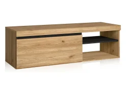 Móvel TV Ebos 120 Roble Nude - Ceniza
