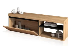 Móvel TV Ebos 120 Roble Nude - Ceniza