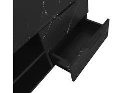 Móvel TV L 200cm com LED - 2 portas e 2 gavetas - Castanho