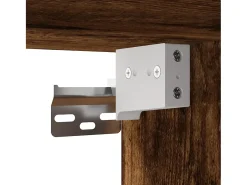 Móvel TV multimídia Estante TV aparador TV sala de jantar sala de estar quarto parede carvalho fumê 100 x 30 x 41 cm marrom 02_0028121