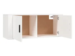 Móvel TV multimídia Estante TV aparador TV sala de jantar sala de estar quarto parede 100 x 345 x 40 cm branco 02_0027740