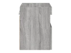 Móvel TV multimídia Estante TV aparador TV sala de jantar sala de estar quarto parede com luzes LED sonoma 40 x 30 x 40 cm cinza 02_0028046
