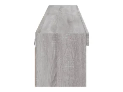 Móvel TV multimídia prateleira TV aparador sala de jantar sala de estar quarto com luzes LED 2 peças sonoma 100 x 30 x 30 cm cinza 02_0028880