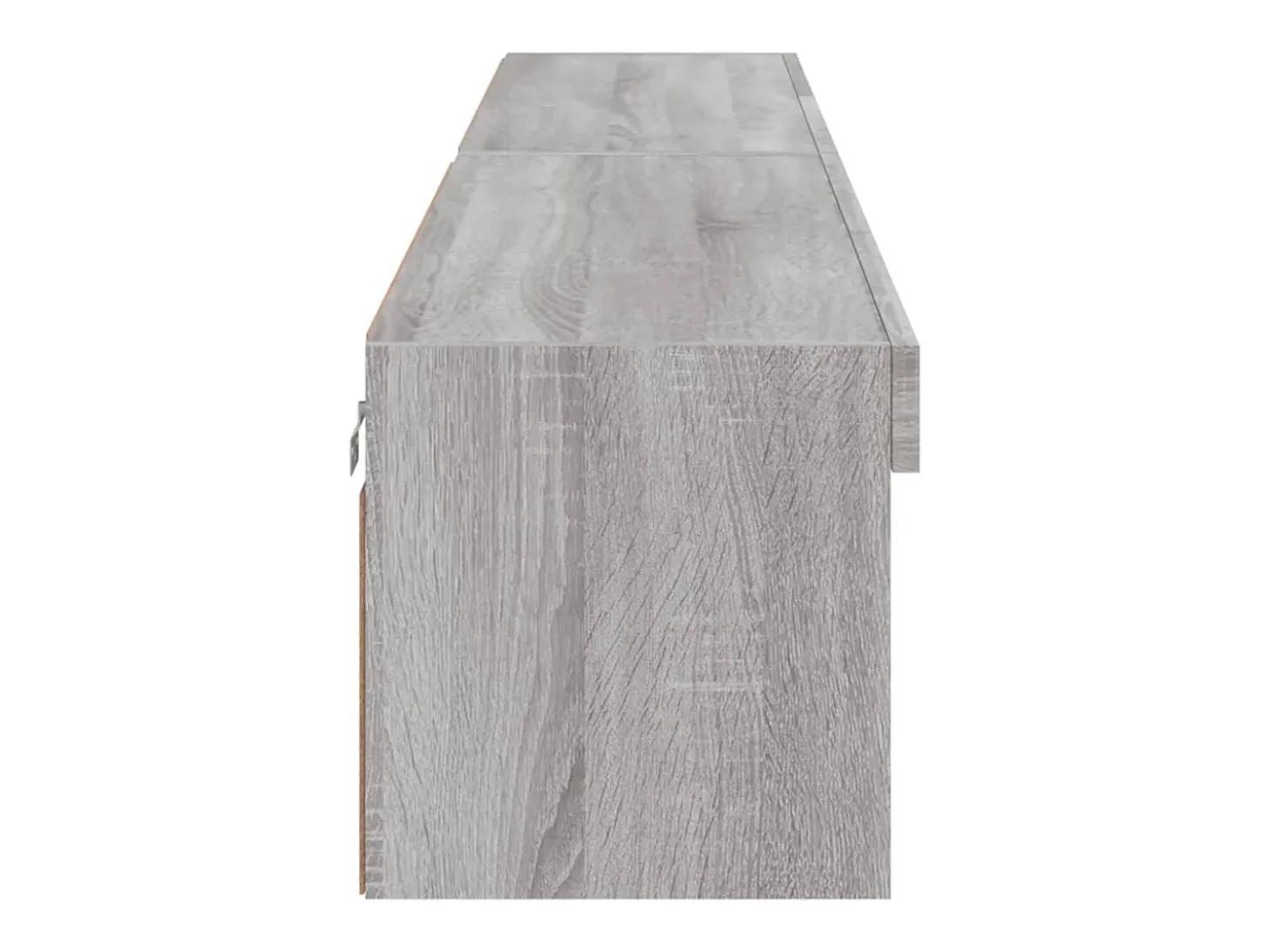 Móvel TV multimídia prateleira TV aparador sala de jantar sala de estar quarto com luzes LED 2 peças sonoma 100 x 30 x 30 cm cinza 02_0028880