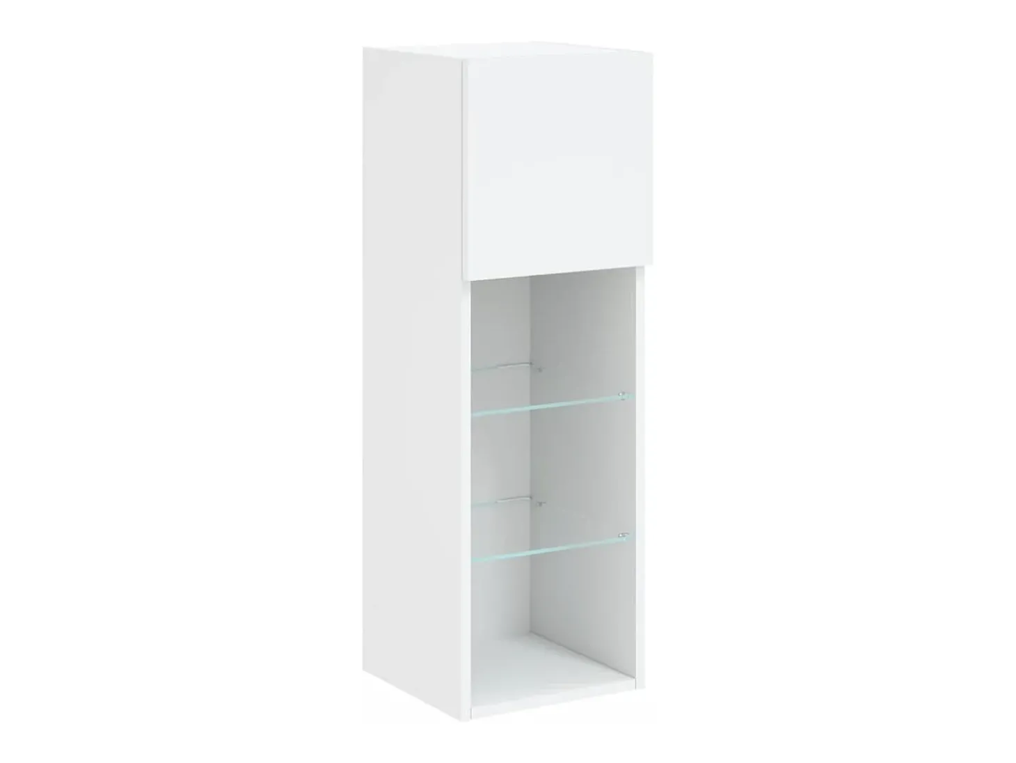 Móvel TV multimídia prateleira TV aparador sala de jantar sala de estar quarto com luzes LED 2 peças 305 x 30 x 90 cm branco 02_0028836