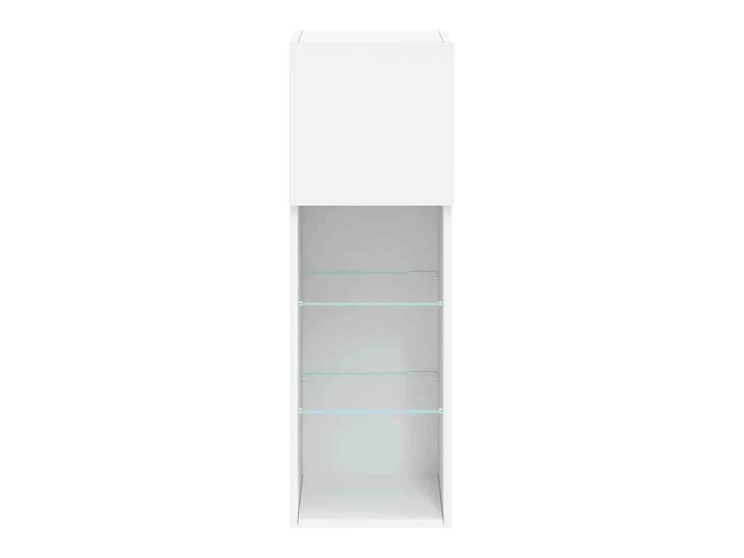 Móvel TV multimídia prateleira TV aparador sala de jantar sala de estar quarto com luzes LED 2 peças 305 x 30 x 90 cm branco 02_0028836