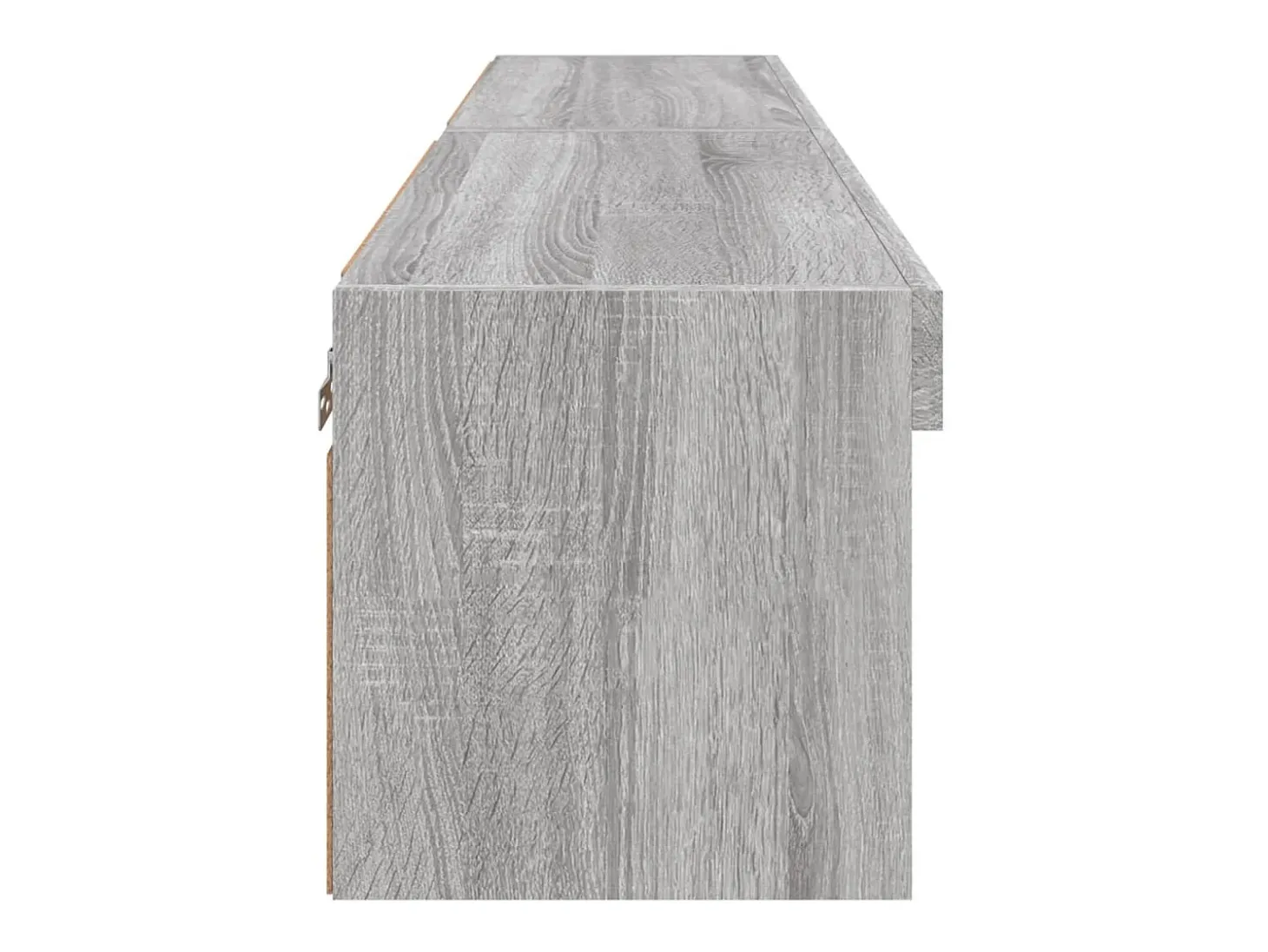 Móvel TV multimídia prateleira TV aparador sala de jantar sala de estar quarto com luzes LED 2 peças sonoma 60 x 30 x 30 cm cinza 02_0028884