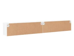 Móvel TV multimídia prateleira TV aparador sala de jantar sala de estar quarto com luzes LED 2 peças 100 x 30 x 30 cm branco 02_0028828