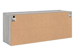 Móvel TV multimídia prateleira TV aparador sala de jantar sala de estar quarto parede sonoma 100 x 30 x 41 cm cinza 02_0028173