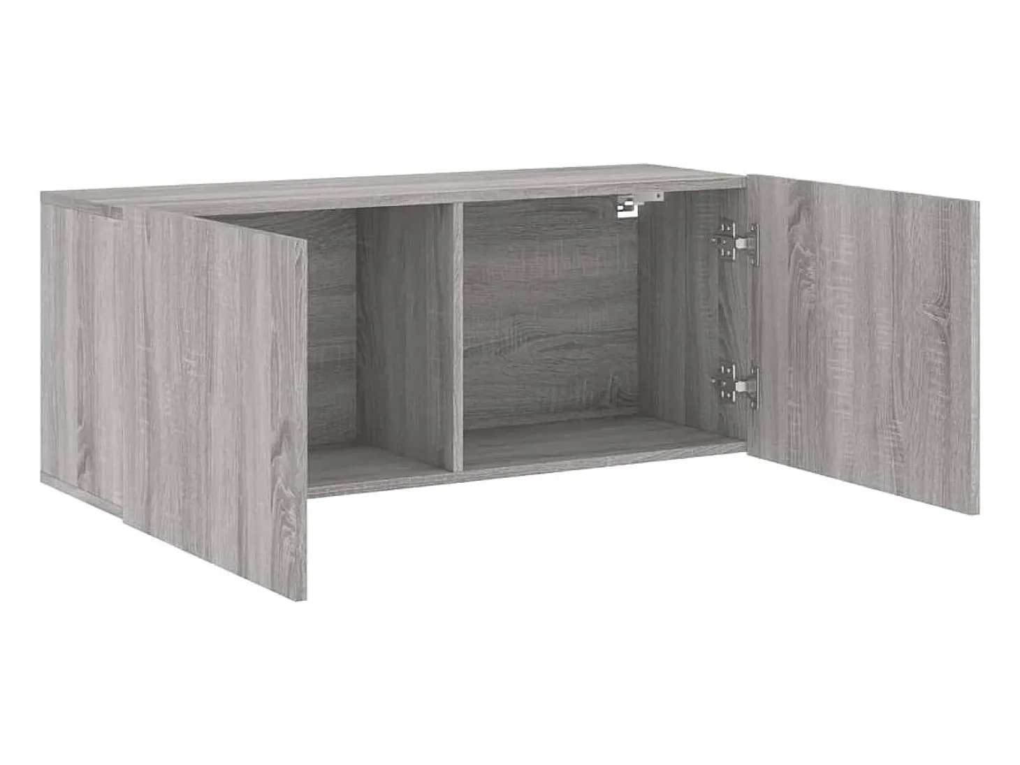 Móvel TV multimídia prateleira TV aparador sala de jantar sala de estar quarto parede sonoma 100 x 30 x 41 cm cinza 02_0028173