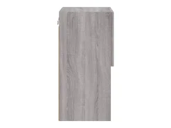 Móvel TV multimídia prateleira TV aparador sala de jantar sala de estar quarto com luzes LED 2 peças sonoma 305 x 30 x 60 cm cinza 02_0028882
