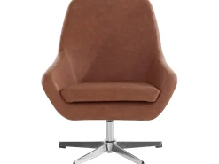 Naomi | Cadeira de Acento em PU Cognac