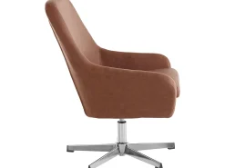 Naomi | Cadeira de Acento em PU Cognac