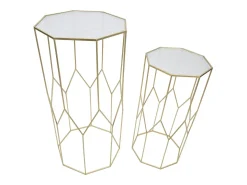 NOVO PAR DE PORTA-TELEFONE EM VIDRO CM 50X46X100-40X37X80