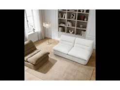 Pack Nuvia Living 3 lugares - branco e areia