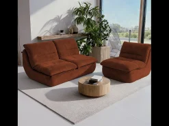 Pack Nuvia Living 3 lugares - chocolate e chocolate