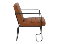Panama | Poltrona em PU vintage conhaque