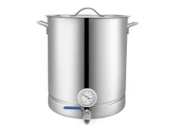 Panela de Fermentação SucceBuy de Aço Inoxidável 60.6L, Fundo Triplo, Panela de Cerveja, Suprimentos para Fabricação de Cerveja Caseira
