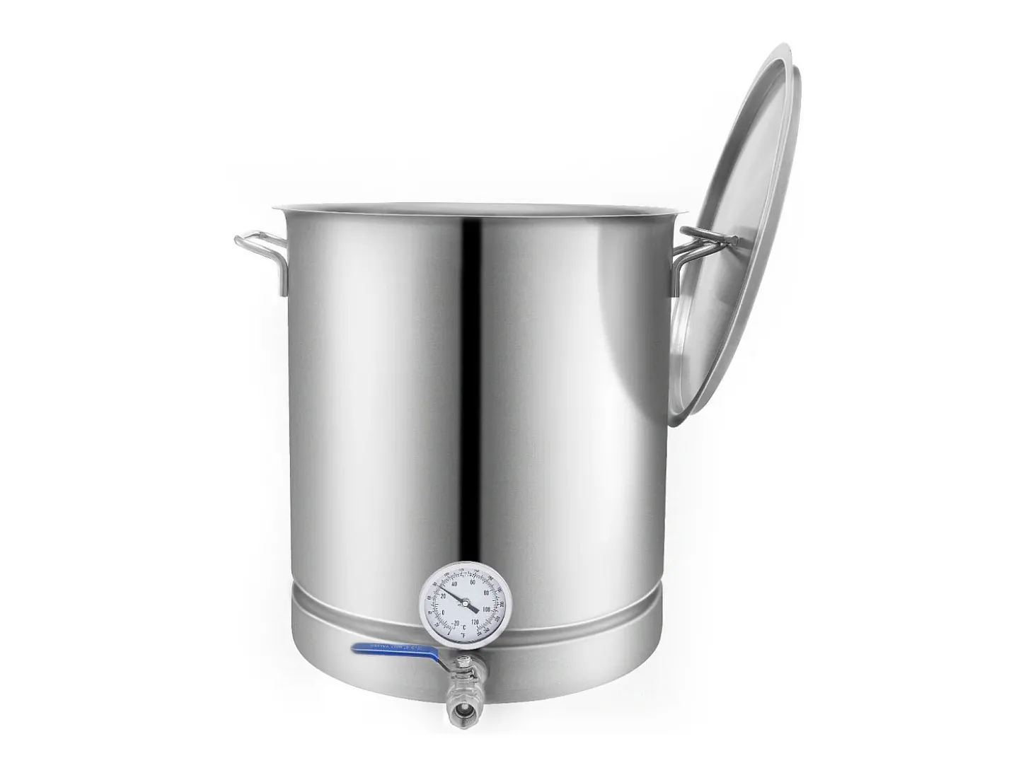 Panela de Fermentação SucceBuy de Aço Inoxidável 60.6L, Fundo Triplo, Panela de Cerveja, Suprimentos para Fabricação de Cerveja Caseira