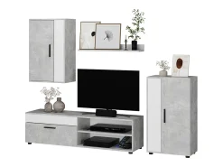 Parede da sala de estar betão 140x35.2x38.7 berno