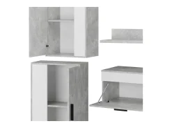 Parede da sala de estar betão 140x35.2x38.7 berno