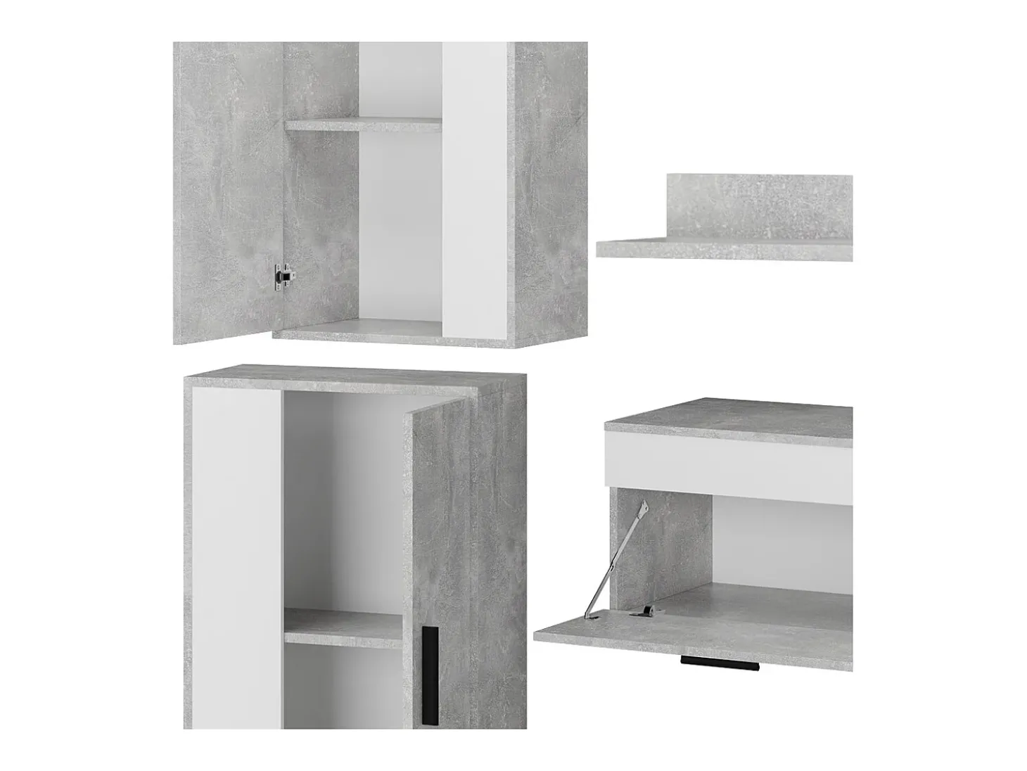Parede da sala de estar betão 140x35.2x38.7 berno