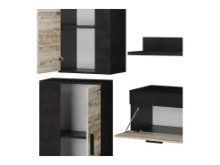 Parede da sala de estar bege 140x35.2x38.7 berno