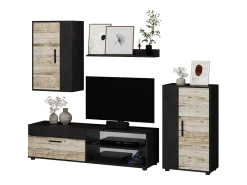 Parede da sala de estar bege 140x35.2x38.7 berno