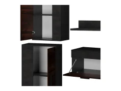Parede da sala de estar marrom 140x35.2x38.7 berno