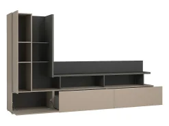 Parede para TV de 270 cm Opio Taupe e Antracite