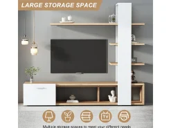 Parede TV - com Dispositivos Anti-Queda - Adequado para TV abaixo de 60
