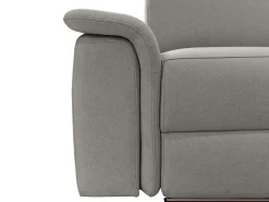 Pareli | Sofá de 2 lugares com função Relax Manuel em PU cinzento