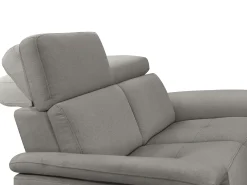 Pareli | Sofá de 2 lugares com função Relax Manuel em PU cinzento