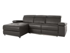 Pareli | Sofá de 2 lugares com função Relax Manuel em tecido cinzento