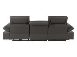 Pareli | Sofá de 2 lugares com função Relax Manuel em tecido cinzento