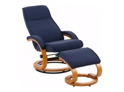 Paris | Recliner + Banco Azul Escuro