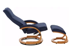Paris | Recliner + Banco Azul Escuro